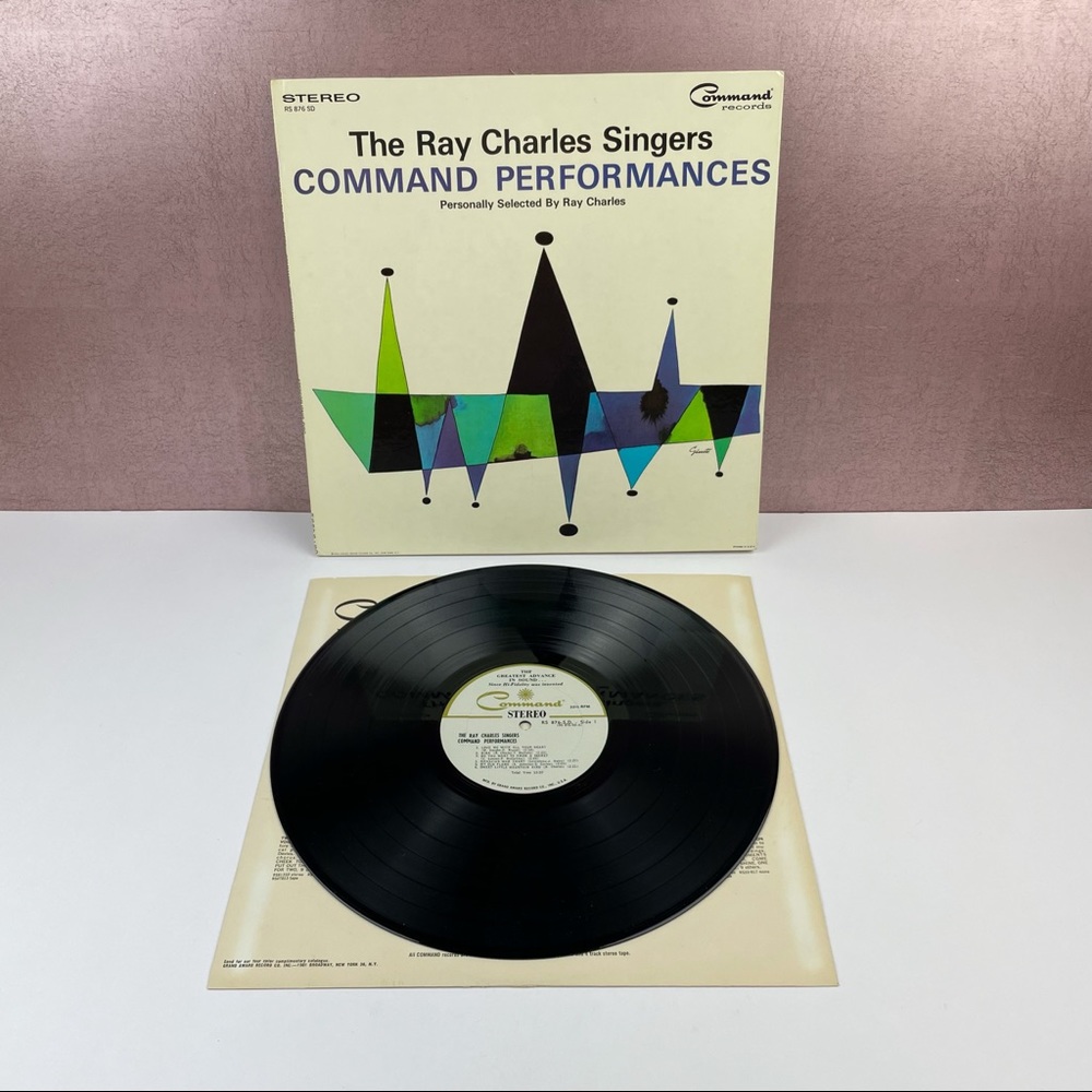 Vintage The Ray Charles Singers Command Performances Vinyl Music Record